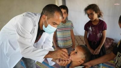 Birleşmiş Milletler (BM), 640 bin Gazzeli çocuğun, çocuk felcine karşı