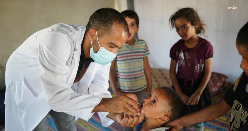 Birleşmiş Milletler (BM), 640 bin Gazzeli çocuğun, çocuk felcine karşı