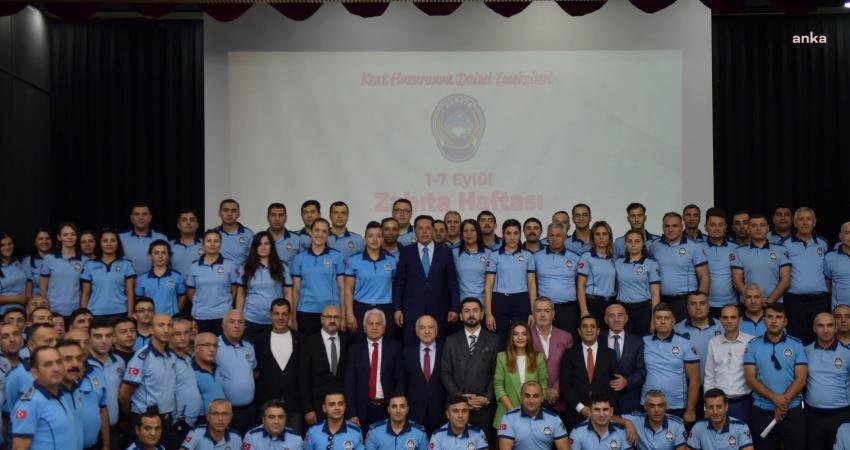 Zabıta Haftası dolayısıyla zabıtalarla bir araya gelen Esenyurt Belediye Başkanı