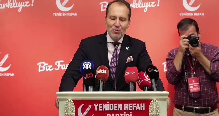 Yeniden Refah Partisi (YRP) Genel Başkanı Fatih Erbakan, partisinden seçilen