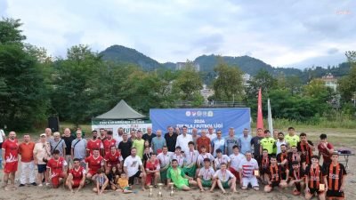 Giresun Belediyesi ve Türkiye Futbol Federasyonu'nun iş birliğiyle düzenlenen plaj