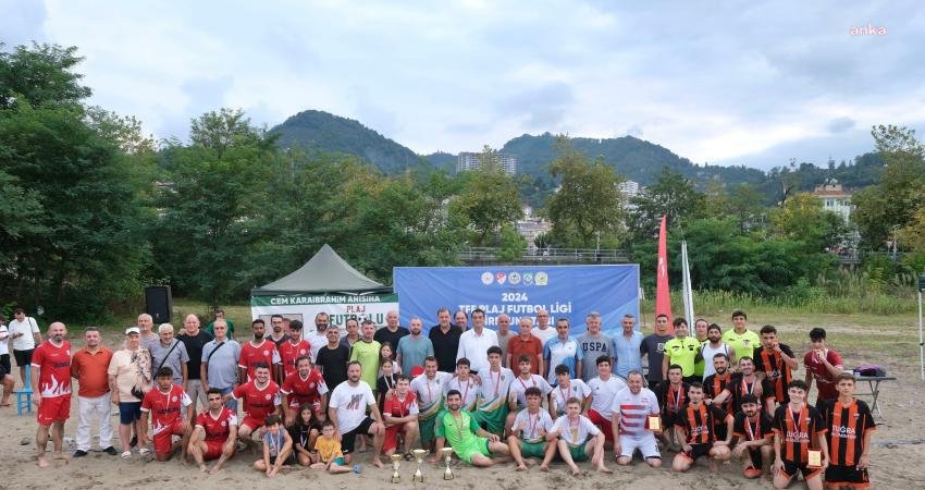 Giresun Belediyesi ve Türkiye Futbol Federasyonu'nun iş birliğiyle düzenlenen plaj