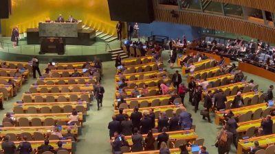 İsrail Başbakanı Binyamin Netanyahu, 79'uncu BM Genel Kurulu’nda konuşma yaptı.