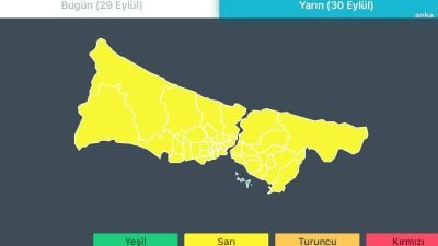 Meteoroloji Genel Müdürlüğü ve İstanbul Valiliği, bu gece saatlerinden itibaren