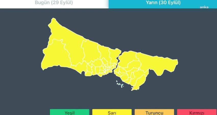 Meteoroloji Genel Müdürlüğü ve İstanbul Valiliği, bu gece saatlerinden itibaren