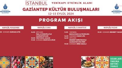 İstanbul Yenikapı Etkinlik Alanı’nda yapılması gelenekselleşen ‘Kültür Buluşmaları’, Gaziantep ile