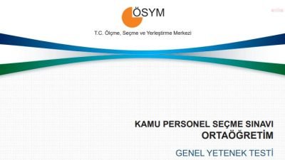 ÖSYM tarafından düzenlenen 2024-KPSS Ortaöğretim Sınavı Temel Soru Kitapçığı ve