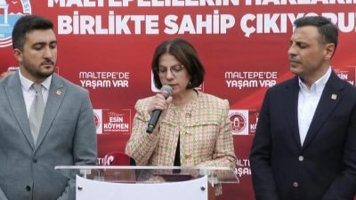 Maltepe Belediye Başkanı Esin Köymen ve CHP İstanbul İl Başkanı