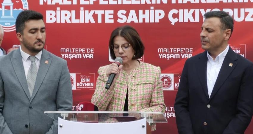 Maltepe Belediye Başkanı Esin Köymen ve CHP İstanbul İl Başkanı
