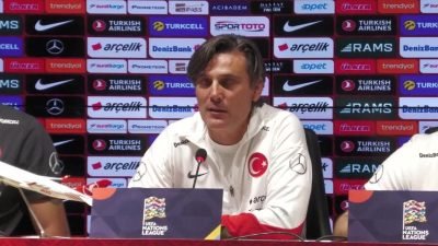A Milli Takım Teknik Direktörü Vincenzo Montella ve milli futbolcu