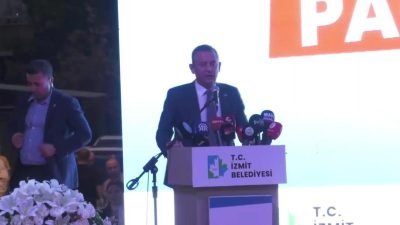 CHP Genel Başkanı Özgür Özel, İzmit’te Hasan Bitmez Parkı’nın açılışını
