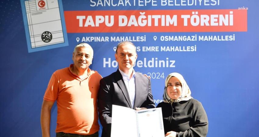 Sancaktepe Belediyesi, ilçede yaşanan tapu sorunlarını çözüme kavuşturmaya devam ediyor.