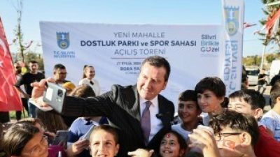 Silivri Belediyesi tarafından Yeni Mahalle'de yapımı tamamlanan Dostluk Parkı ve
