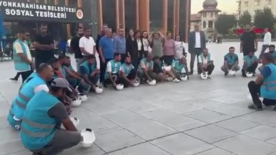 Fernas Madencilik işçilerinin Manisa'nın Soma ilçesinden Ankara’ya başlattıkları yürüyüş devam