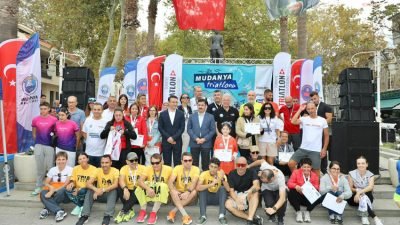 Mudanya Belediyesi ve Türkiye Triatlon Federasyonu iş birliğiyle düzenlenen "2024