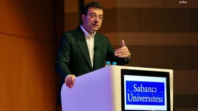 TBB ve İBB Başkanı Ekrem İmamoğlu, Sabancı Üniversitesi öğrenci kulüpleri