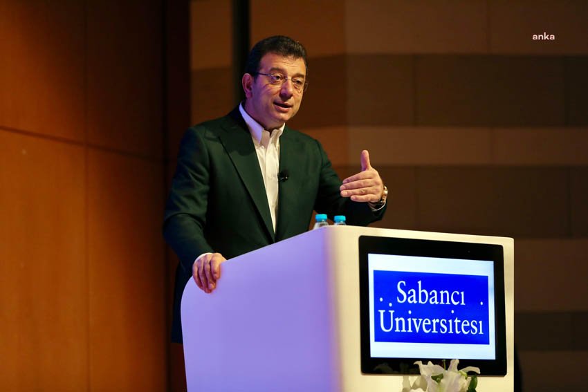 TBB ve İBB Başkanı Ekrem İmamoğlu, Sabancı Üniversitesi öğrenci kulüpleri
