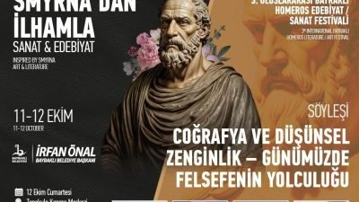 Bayraklı Belediyesi'nin bu yıl üçüncüsünü düzenlediği Uluslararası Bayraklı Homeros Edebiyat