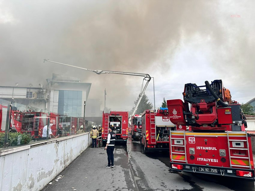 İstanbul Sancaktepe'de, soğuk hava deposu olarak kullanılan 10 bin metrekarelik