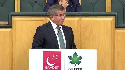 Gelecek Partisi Genel Başkanı Ahmet Davutoğlu, son günlerde başlayan yeni