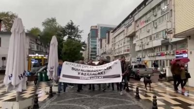 Artvin'de Fernas Makencilik işçilerine destek için yürüyüş düzenlendi.