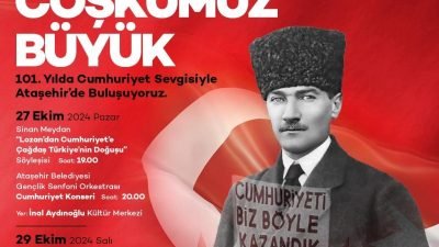 29 Ekim Cumhuriyet Bayramı, Ataşehir’de bir dizi etkinlikle kutlanacak. Bayrama