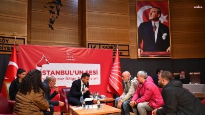 CHP İstanbul İl Başkanı Özgür Çelik, “İstanbul’u Dinliyoruz” sloganıyla düzenlenen