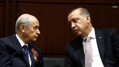 Cumhurbaşkanı Recep Tayyip Erdoğan ile MHP Genel Başkanı Devlet Bahçeli,