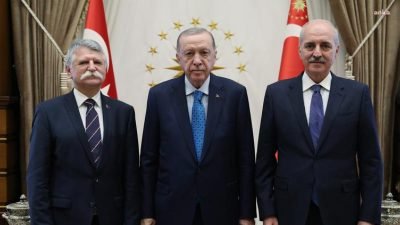 Cumhurbaşkanı Recep Tayyip Erdoğan, Macaristan Ulusal Meclis Başkanı Laszlo Köver'i