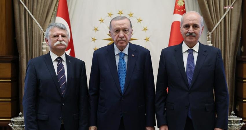 Cumhurbaşkanı Recep Tayyip Erdoğan, Macaristan Ulusal Meclis Başkanı Laszlo Köver'i