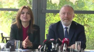 DEM Parti Grup Başkanvekilleri Sezai Temelli ve Gülistan Kılıç Koçyiğit,