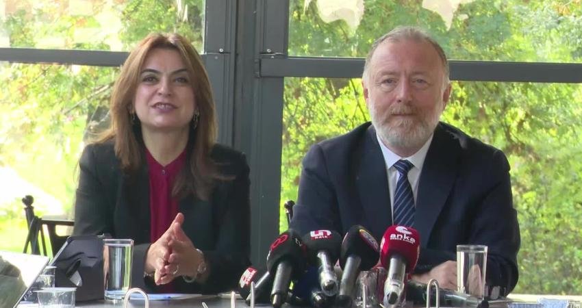 DEM Parti Grup Başkanvekilleri Sezai Temelli ve Gülistan Kılıç Koçyiğit,