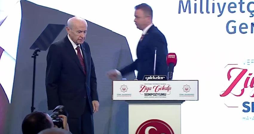 MHP Genel Başkanı Devlet Bahçeli, katıldığı sempozyumda Ziya Gökalp'ten alıntı