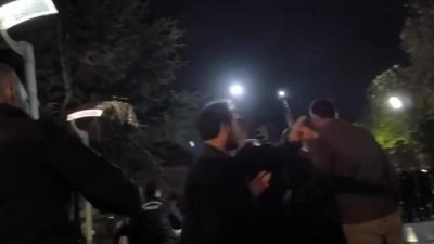 Ankara'da Kurtuluş Parkı'nda eylemlerini sürdüren Fernas Madencilik işçilerine polis müdahale