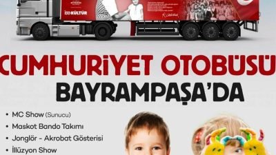 İstanbul Büyükşehir Belediyesi’nin (İBB) çocukları eğlendirmek amacıyla mahalle mahalle gezen