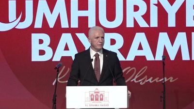 İstanbul Valiliği tarafından Cumhuriyet Bayramı’nın 101’inci yıl dönümü nedeniyle bayramlaşma
