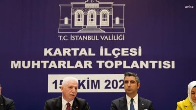 İstanbul Valisi Davut Gül, Kartal Belediye Başkanı Gökhan Yüksel’i makamında