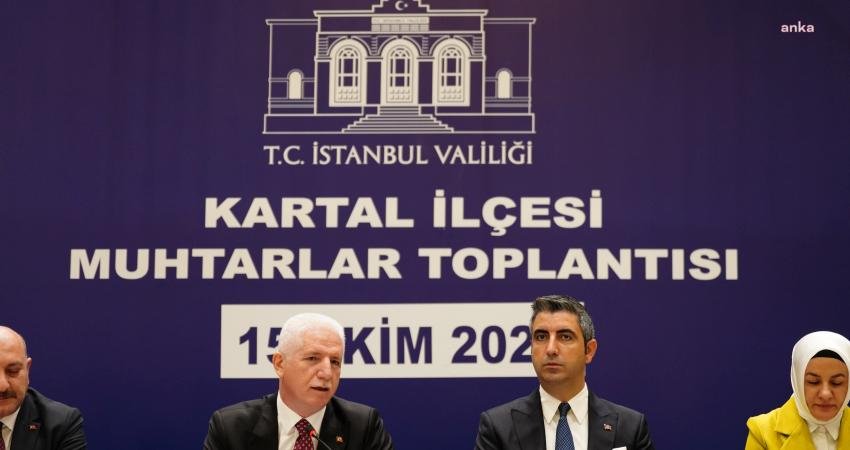 İstanbul Valisi Davut Gül, Kartal Belediye Başkanı Gökhan Yüksel’i makamında
