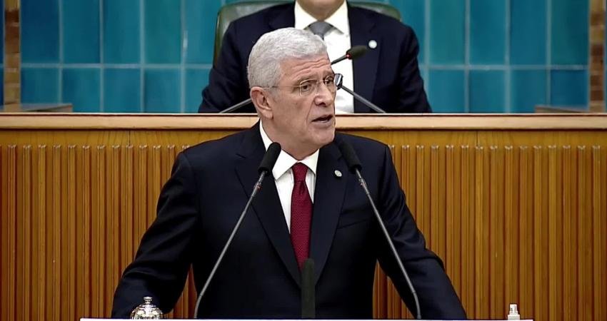 İYİ Parti Genel Başkanı Müsavat Dervişoğlu, TBMM Başkanı Numan Kurtulmuş'un