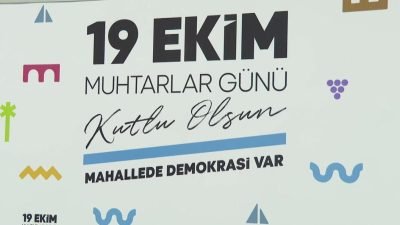 İzmir Büyükşehir Belediye Başkanı Cemil Tugay, 19 Ekim Muhtarlar Günü