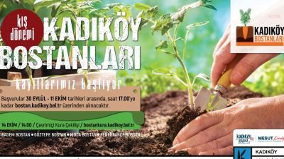 Kadıköy Belediyesi’nin 2016 yılında hayata geçirdiği Kadıköy Bostanları’nda kış dönemi