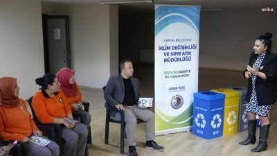 Kartal Belediyesi, ilçede atıkların geri dönüşümü için başlattığı "Sıfır Atık"