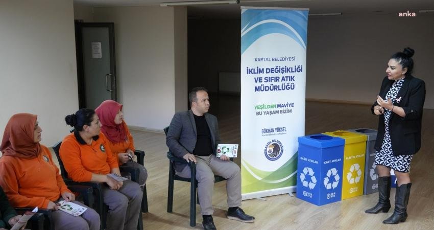 Kartal Belediyesi, ilçede atıkların geri dönüşümü için başlattığı "Sıfır Atık"
