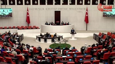 TBMM'de CHP Grup Başkanvekili Murat Emir ve AKP Grup Başkanvekili