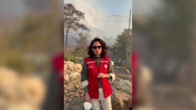 Menteşe Belediye Başkanı Gonca Köksal, Gökova Turnalı'da çıkan orman yangınlarına