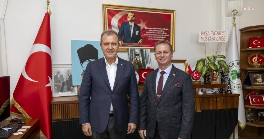 Mersin Büyükşehir Belediye Başkanı Vahap Seçer, Gülnar Kaymakamı Yusuf Ziya