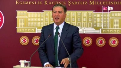 CHP Grup Başkanvekili Murat Emir, Cumhurbaşkanı Erdoğan'ın TBMM Genel Kurulu'na girişinde