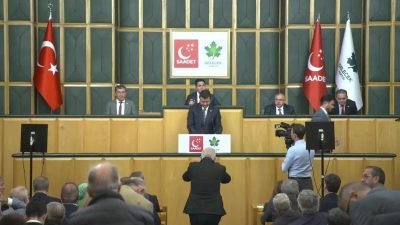 Saadet - Gelecek TBMM ortak grup toplantısında konuşan Gelecek Partisi