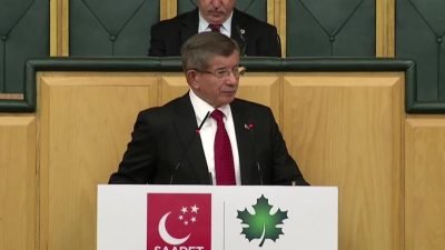 Saadet - Gelecek Partisi TBMM ortak grup toplantısında konuşan Gelecek