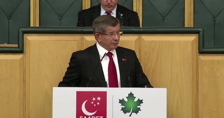 Saadet - Gelecek Partisi TBMM ortak grup toplantısında konuşan Gelecek